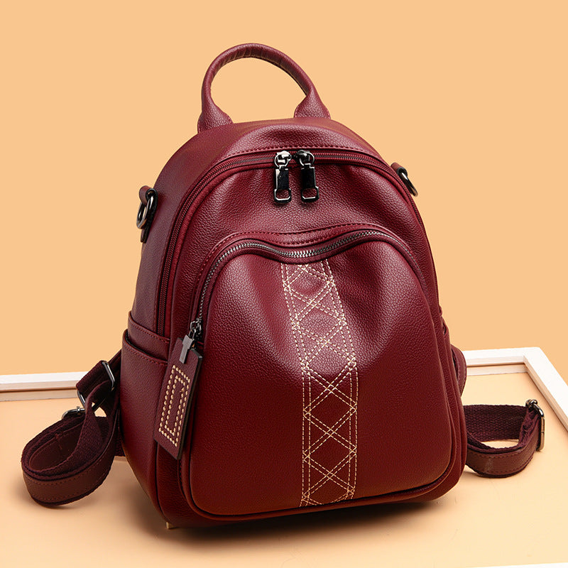 Shoulder Bag Cowhide Korean Version Of The Original Small Backpack Female