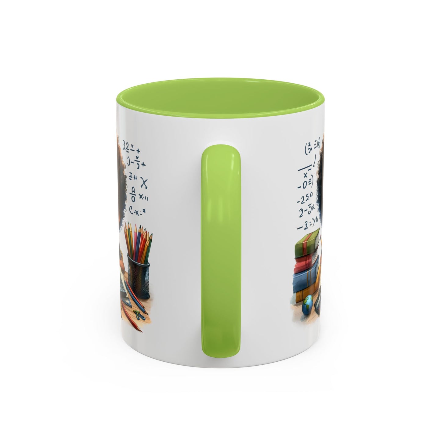 Cute Academic Accent Coffee Mug - Fun Mug for Students, Personalized Teacher Gift, Unique Gift for Scholars, Black Mug with Artwork