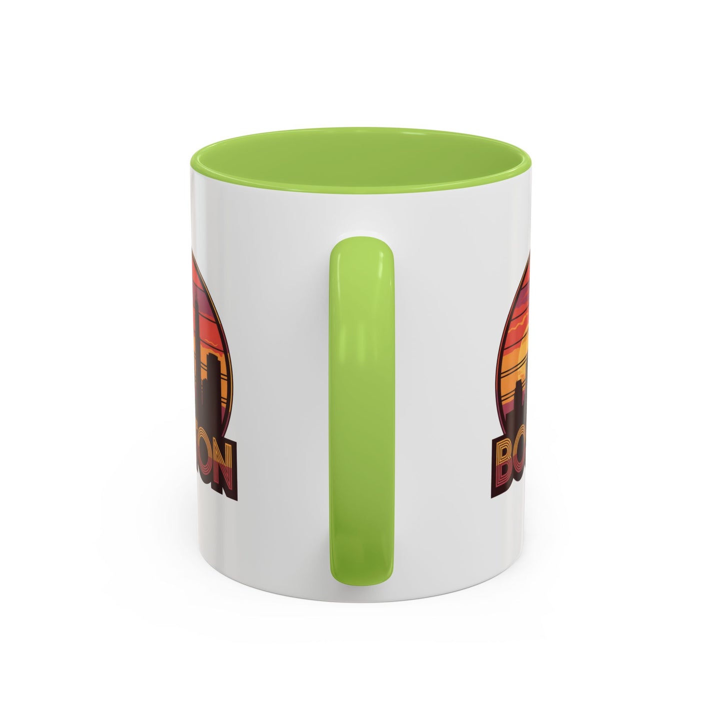 Boston Sunset Accent Coffee Mug, Unique Gift for Boston Lovers, Travel Souvenir, Home Decor, Coffee Lover's Gift, 11oz 15oz Options