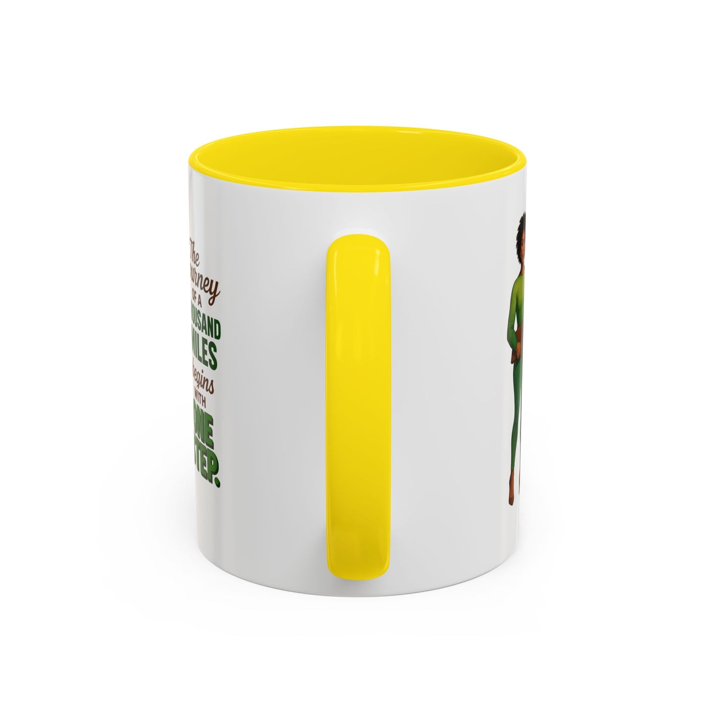 Inspirational Accent Coffee Mug - Motivational Quote Mug, Unique Gift for Her, Empowerment Coffee Cup, Coffee Lover's Gift, Tea Mug