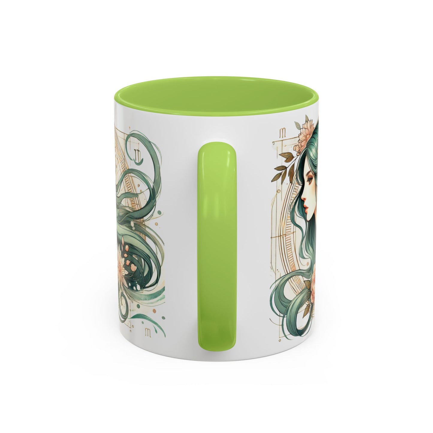 Elegant Floral Accent Coffee Mug - 11oz & 15oz