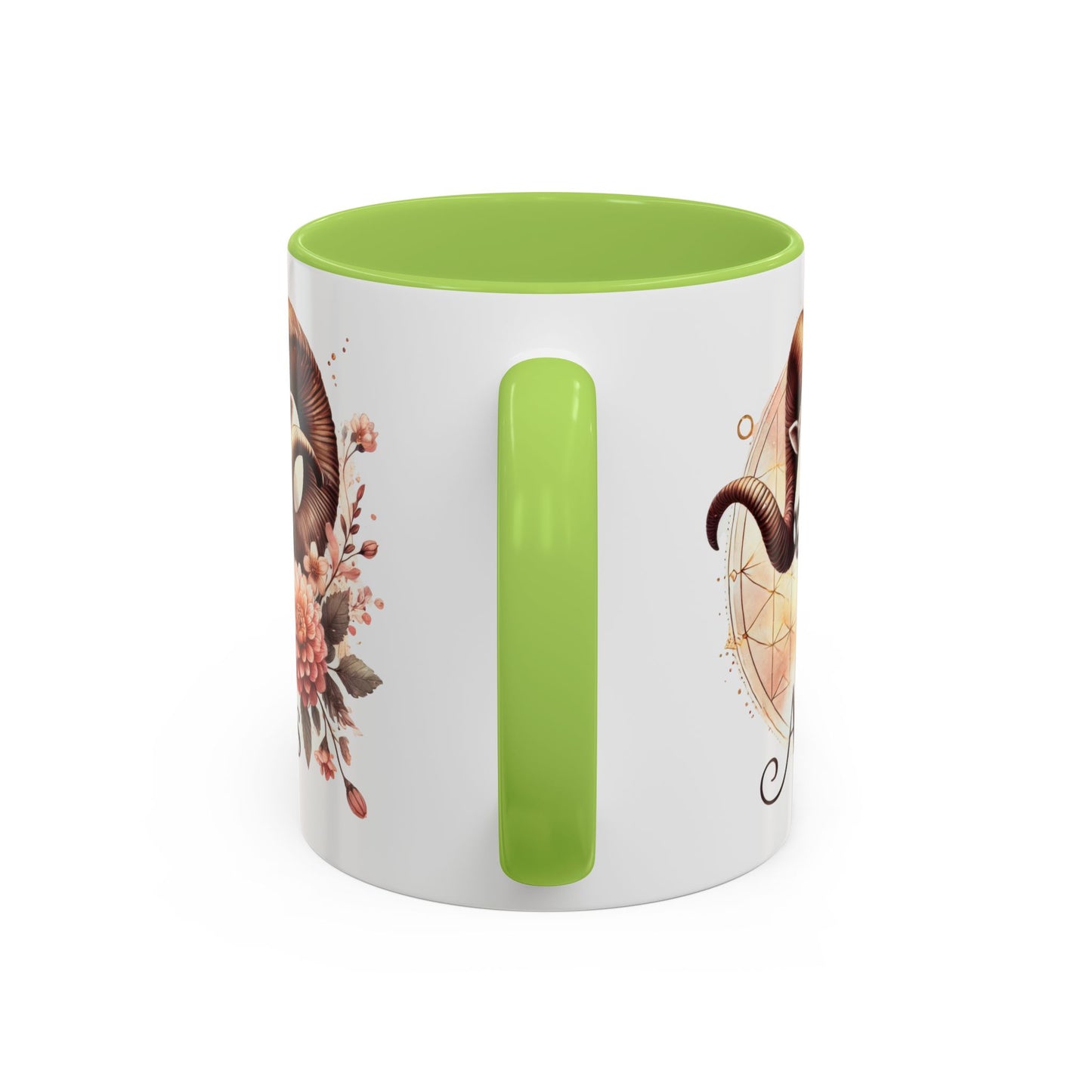 Aries Zodiac Coffee Mug - Astrological Floral Design - Perfect Gift for Astrology Lovers