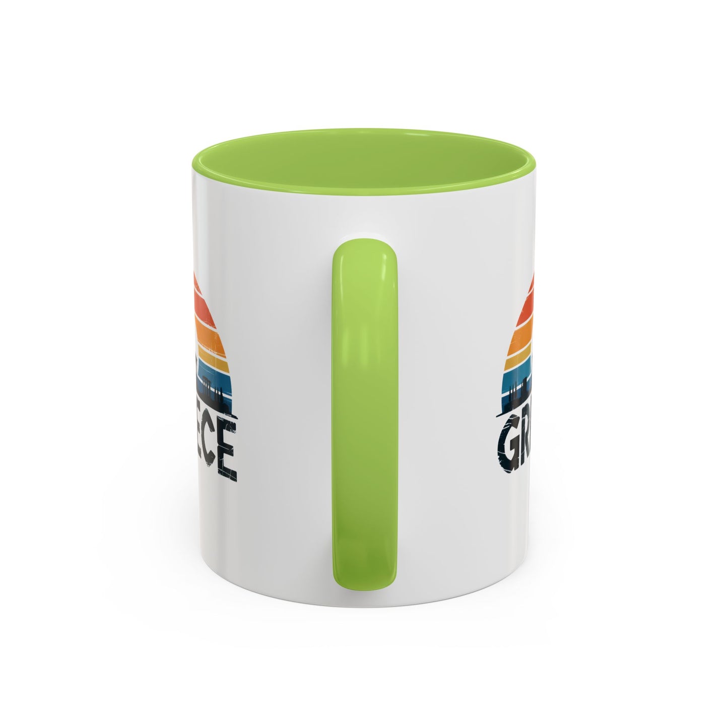 Greece Sunset Accent Coffee Mug - Perfect for Travel Lovers, Gifts for Her, Cozy Mornings, Summer Vibes, Greek Decor