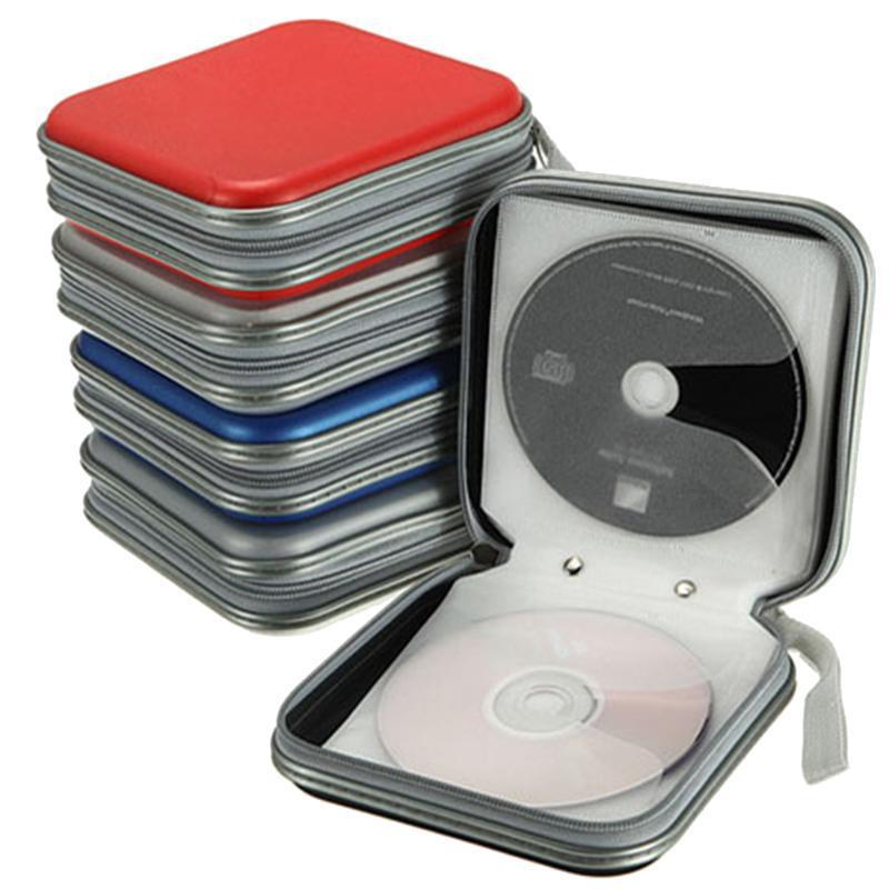 Portable 40pcs capacity Disc CD DVD Wallet Storage Organizer