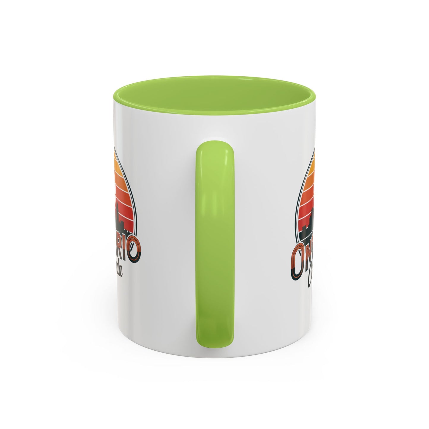 Ontario Skyline Accent Coffee Mug, Retro Travel Mug, Gift for Coffee Lovers, Ontario Souvenir, Unique Kitchen Decor