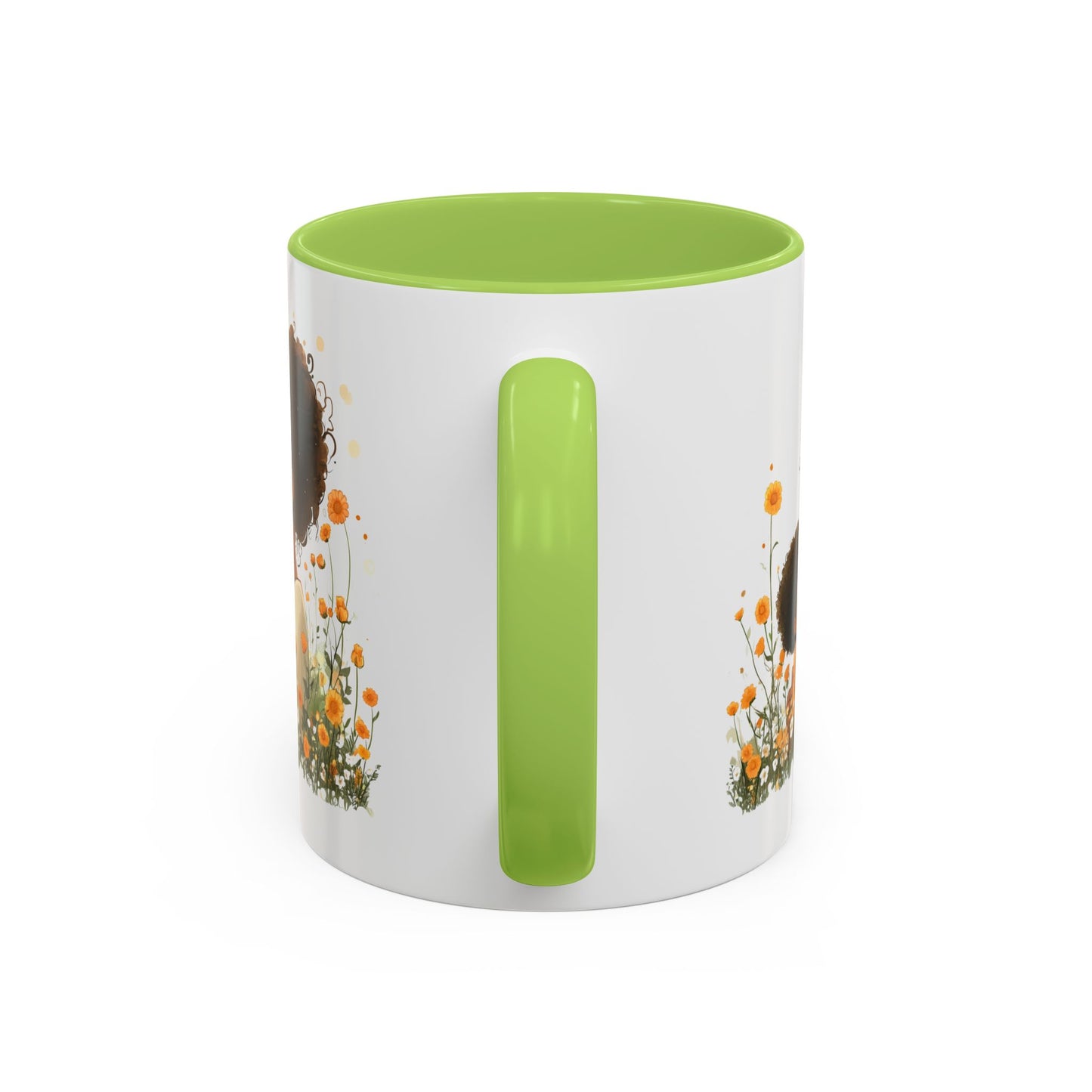 Emotional Motherhood Coffee Mug, Floral Mom & Child, Gift for Mother's Day, Family Bonding, Cozy Drinkware, Home Decor