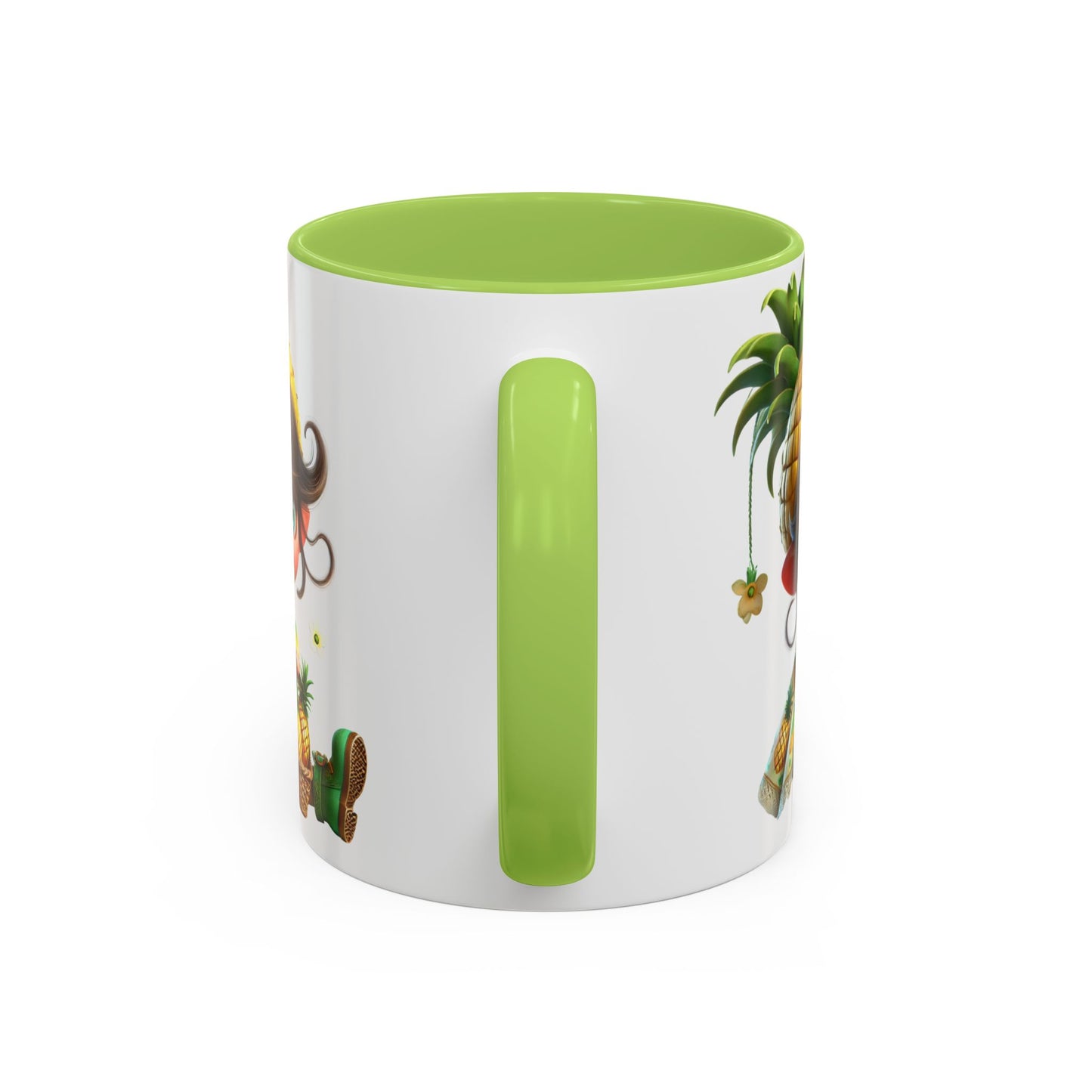 Pineapple-themed Accent Coffee Mug - Tropical Fun for Every Sip