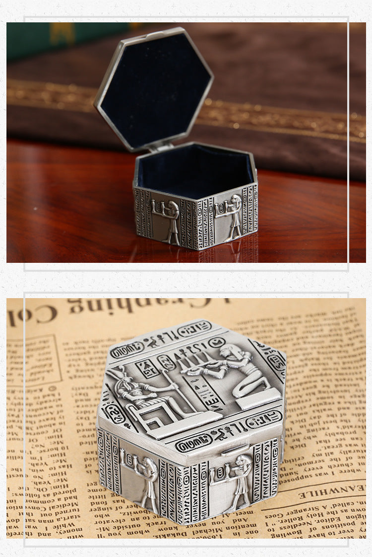 Vintage Jewelry Box Household High-end Earrings Jewelry Box