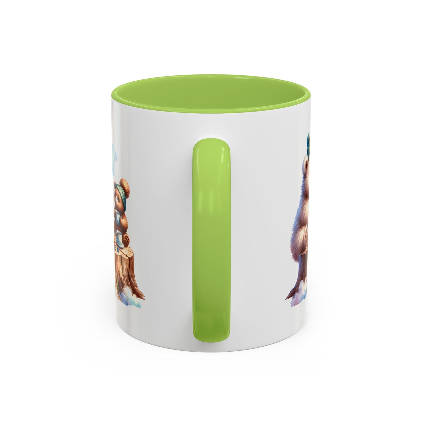 Whimsical Bear Tea Party Mug | Cute Animal Lover Coffee Cup, Gift for Kids, Nursery Decor, Birthday, Holiday Essentials