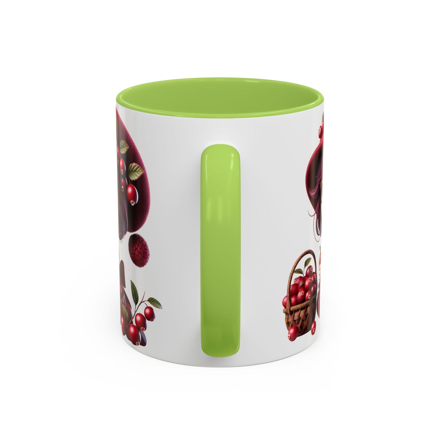 Charming Cherry Blossom Accent Coffee Mug | Cute Character Design | Perfect Gift for Tea Lovers & Special Occasions