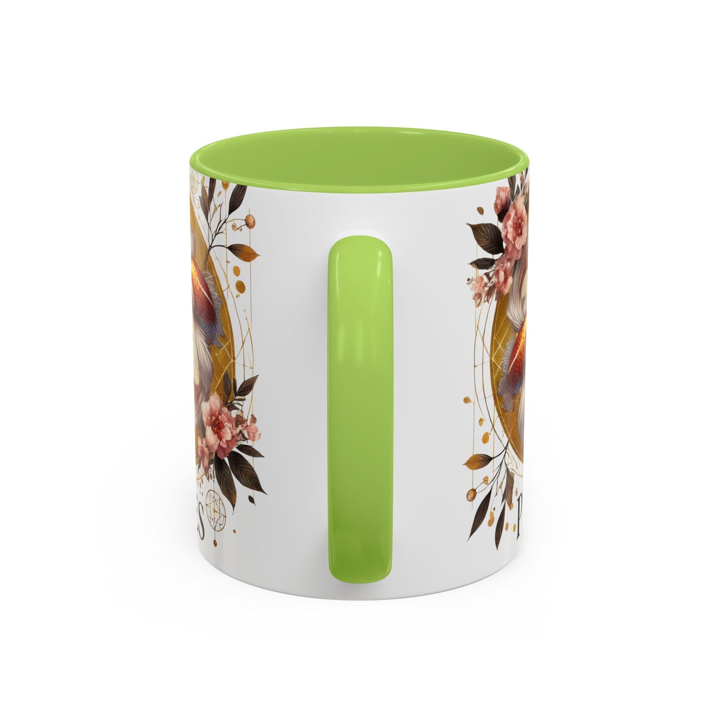 Pisces Goldfish Accent Coffee Mug – Zodiac Astrology Gift for Fish Lovers