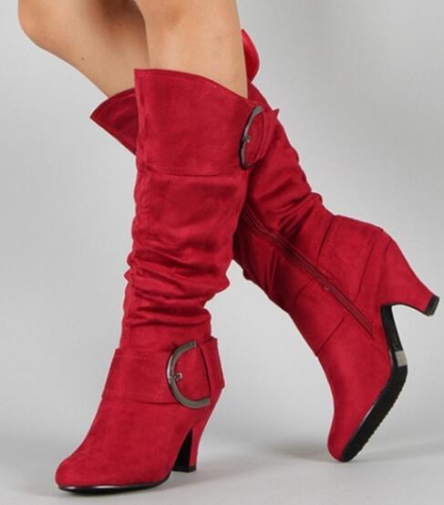 Fashion Brushed Velvet Spring And Autumn Women's Boots Store Hive UNIjuntos