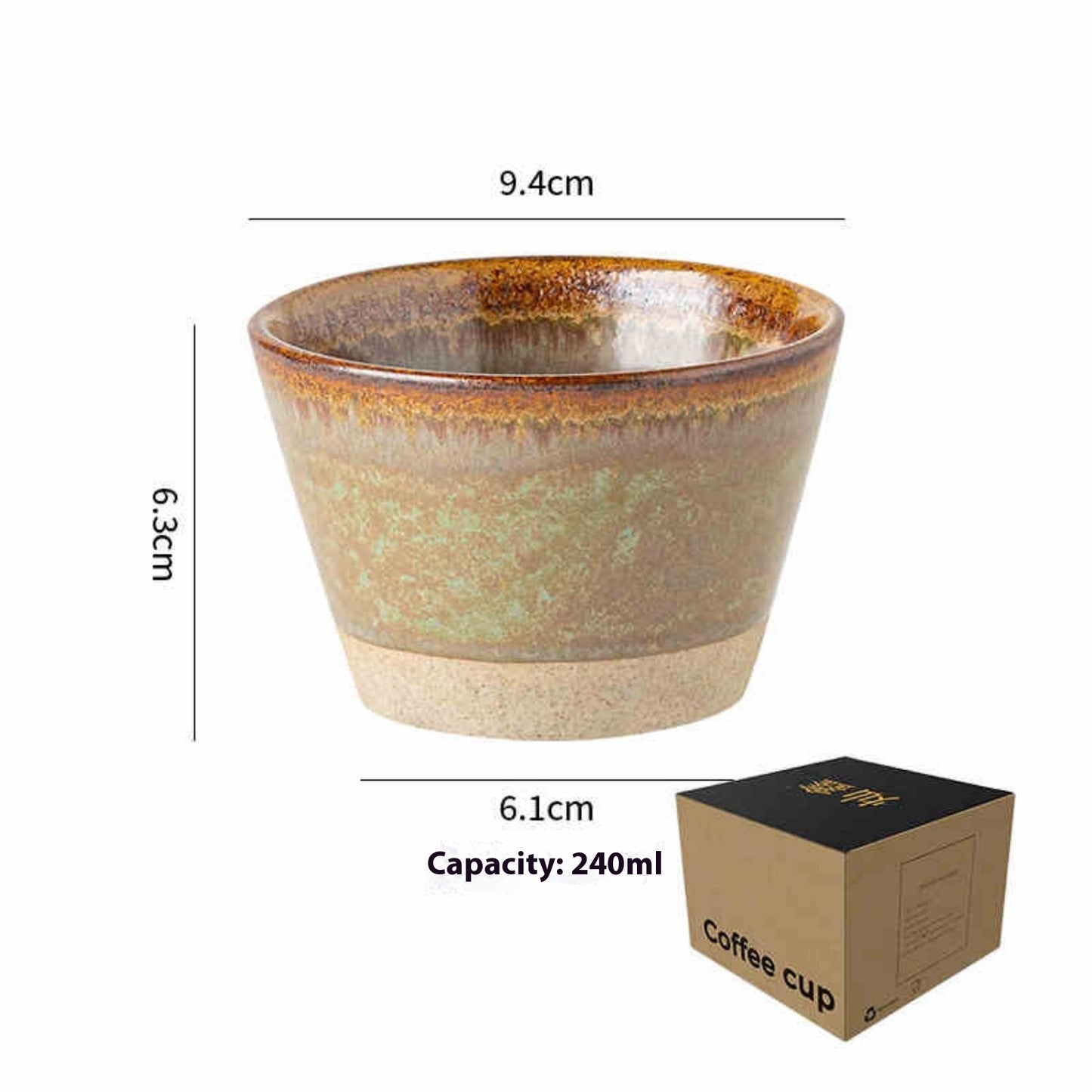 Ceramic Coffee Cup Nordic Retro