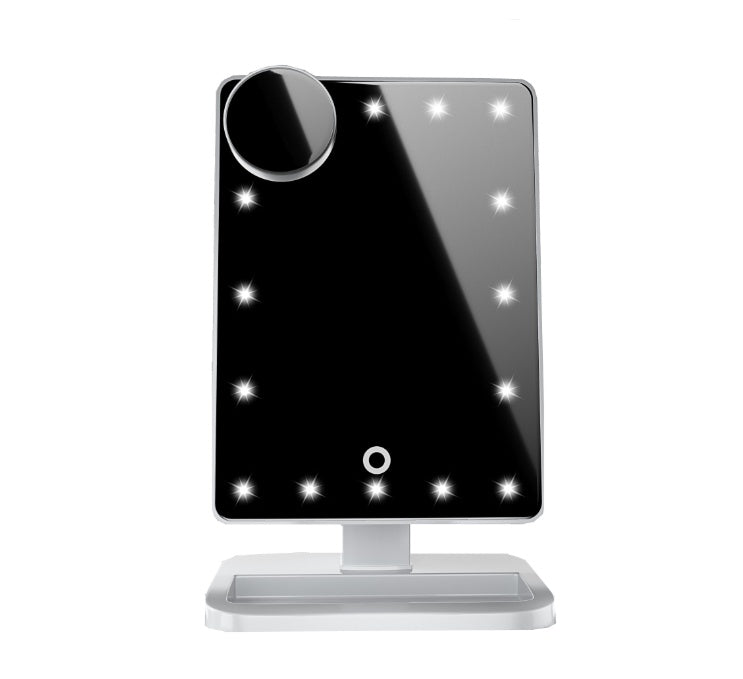 Écran tactile Maquillage Miroir Avec 20 LED Lumière Bluetooth Musique Haut-Parleur 10X Grossissant Miroirs Lumières