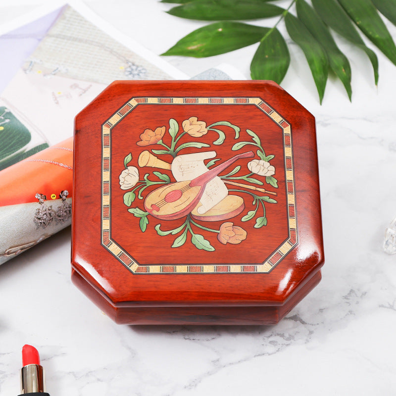 Art Nouveau Music Wooden Jewelry Box Gift