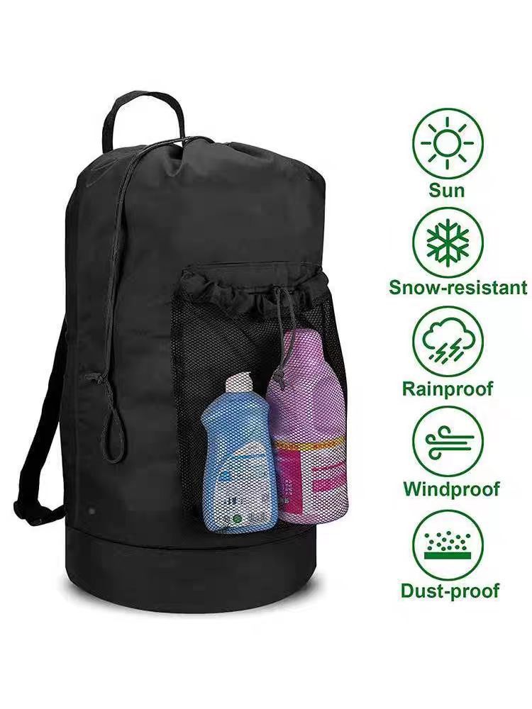 Sand-free Waterproof Oxford Cloth Drawstring Large Capacity Foldable Double-shoulder Travel Laundry Carrier JFA UNIjuntos Entreprise