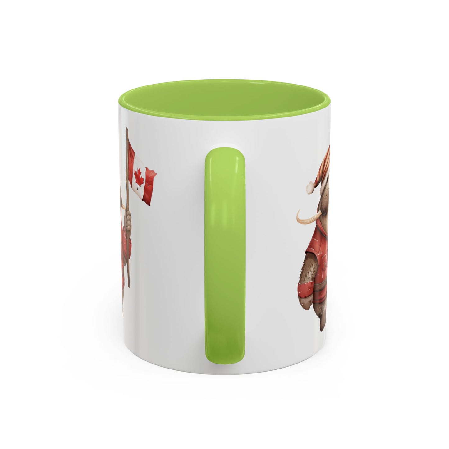 Canadian Holiday Accent Coffee Mug - Adorable Walrus with Flag, Gift for Canada Day, Cute Decor, Coffee Lover, Kitchen Accessory