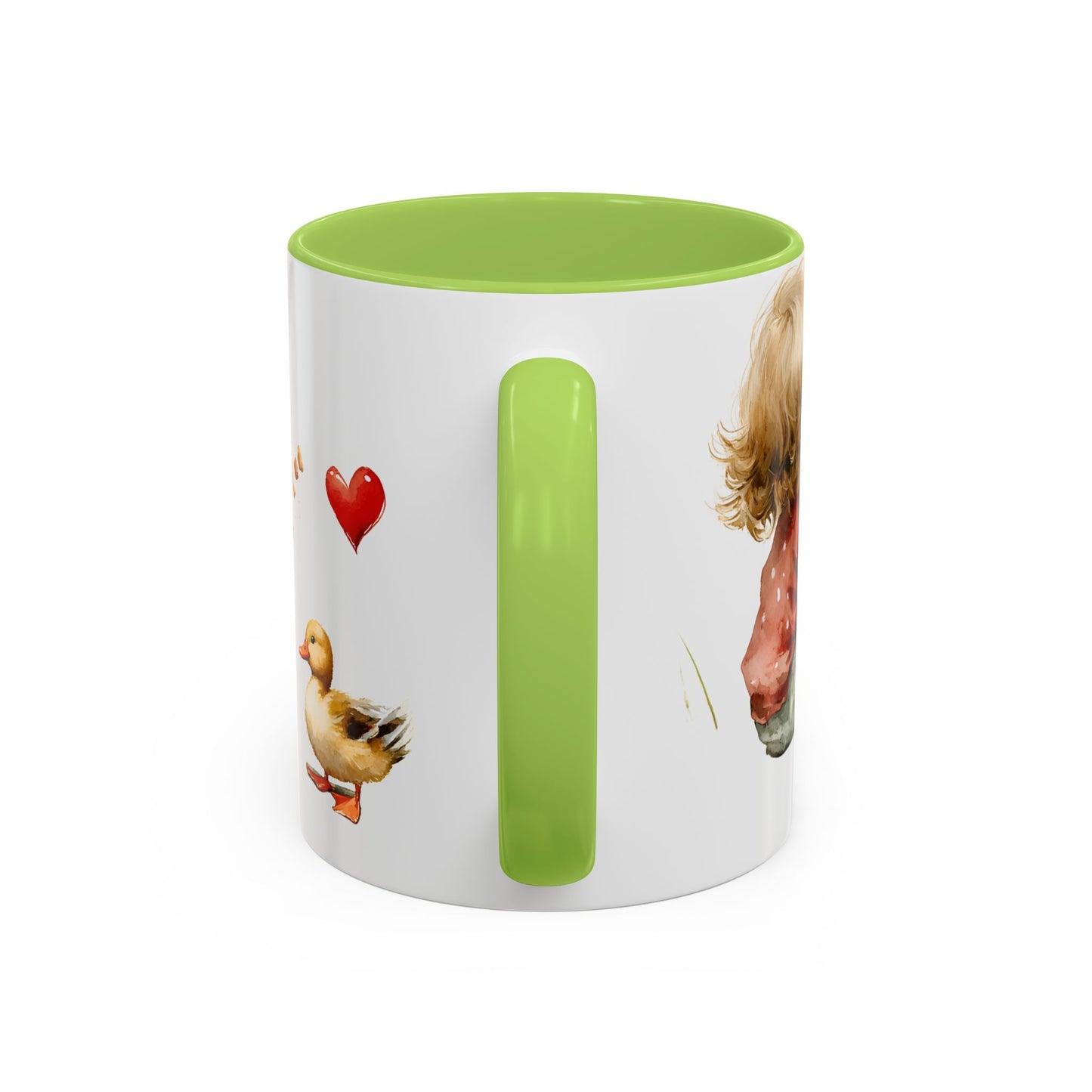 Adorable Duck-Themed Coffee Mug for Kids, Cute Child & Duck Design, Perfect Gift for Birthdays, Baby Showers, Animal Lovers, Kitchen Decor