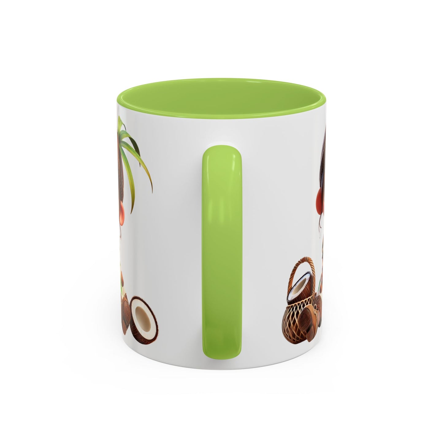 Whimsical Coconut Character Coffee Mug - 11oz & 15oz