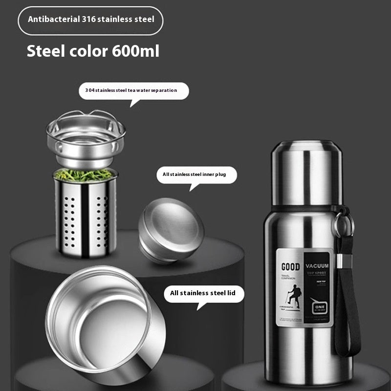 316 Stainless Steel Liner Vacuum All-steel Thermal Pot