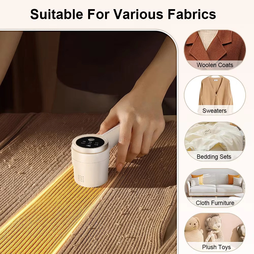 Fabric Shaver, Lint Remover Rechargeable, Electric Portable Sweater Defuzzer Lint Remover For Clothing Electric Pellet Fluff Remover Rechargeable Portable Fabric Hair Ball Shaver Removes