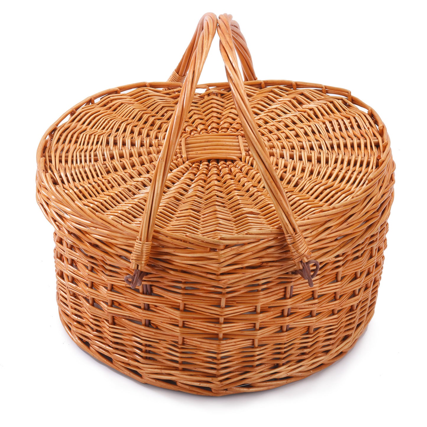Cutlery Outdoor Rattan Heart Picnic Basket