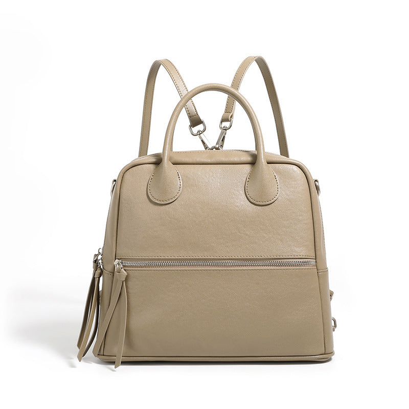 Light Luxury Leather Women's Bag Large-capacity Backpack Shoulder Bag