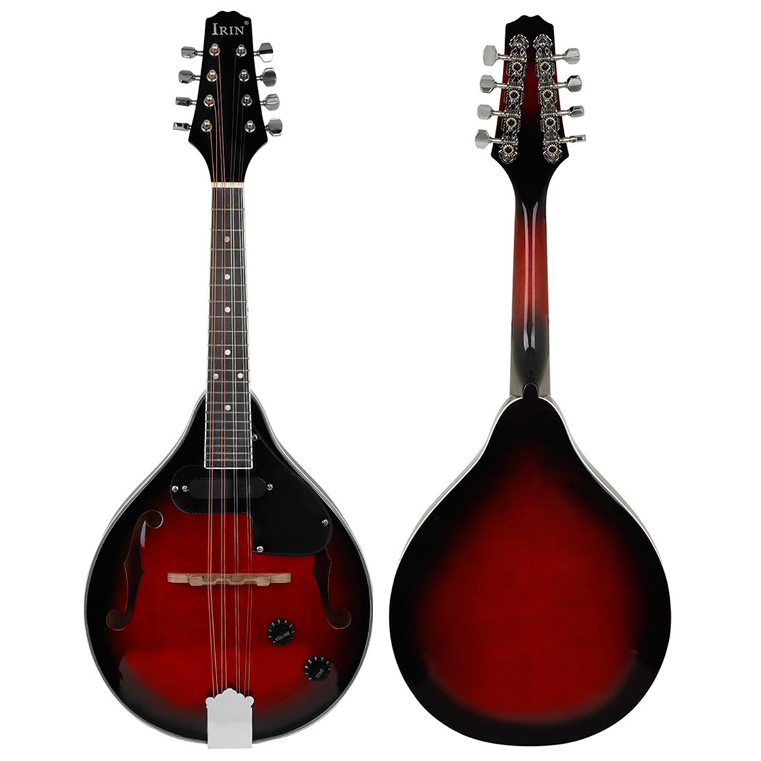 Red Black Edge Electric Sound Mandolin Guitar Eight Strings Piano