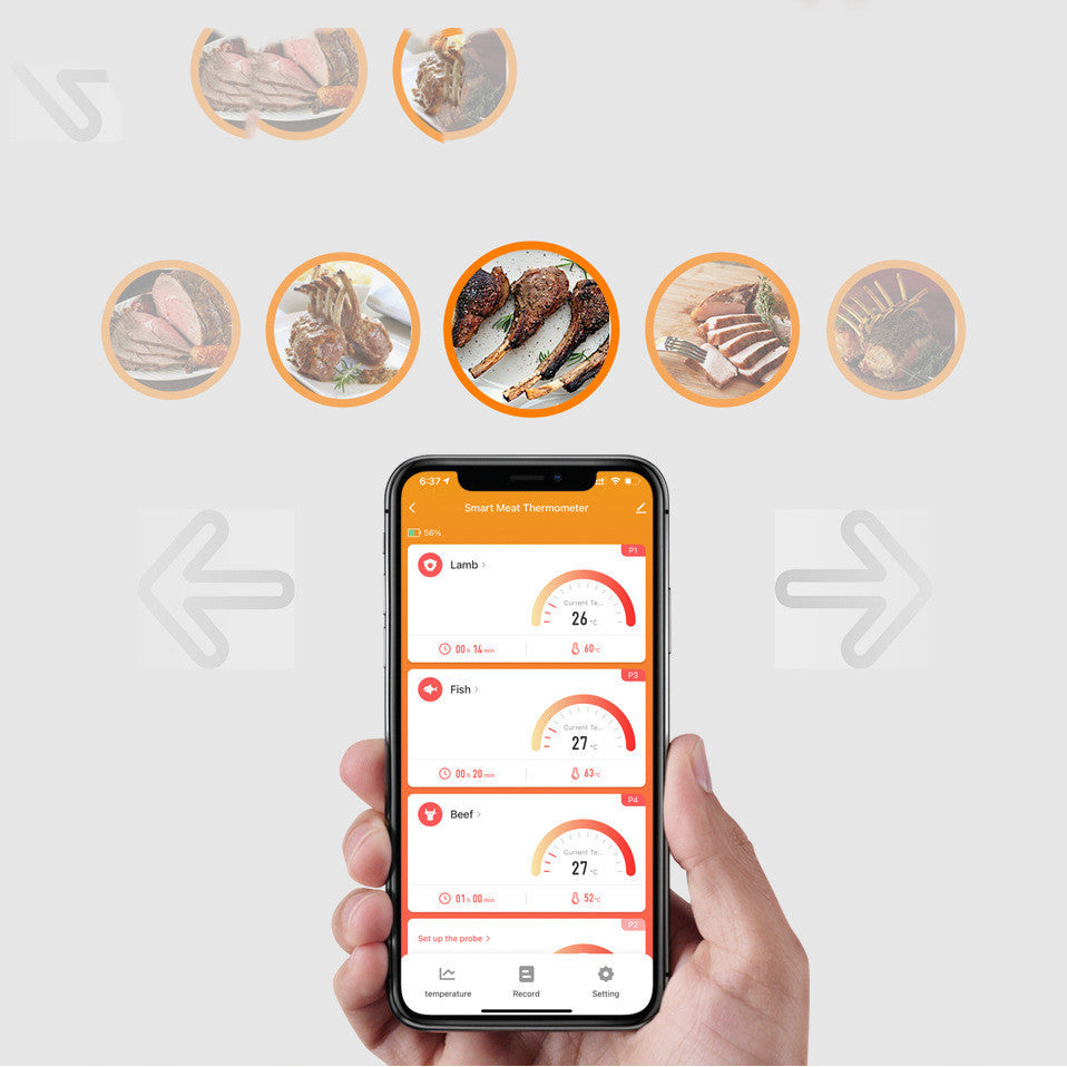 Smart Barbecue Meat Thermometer Phone