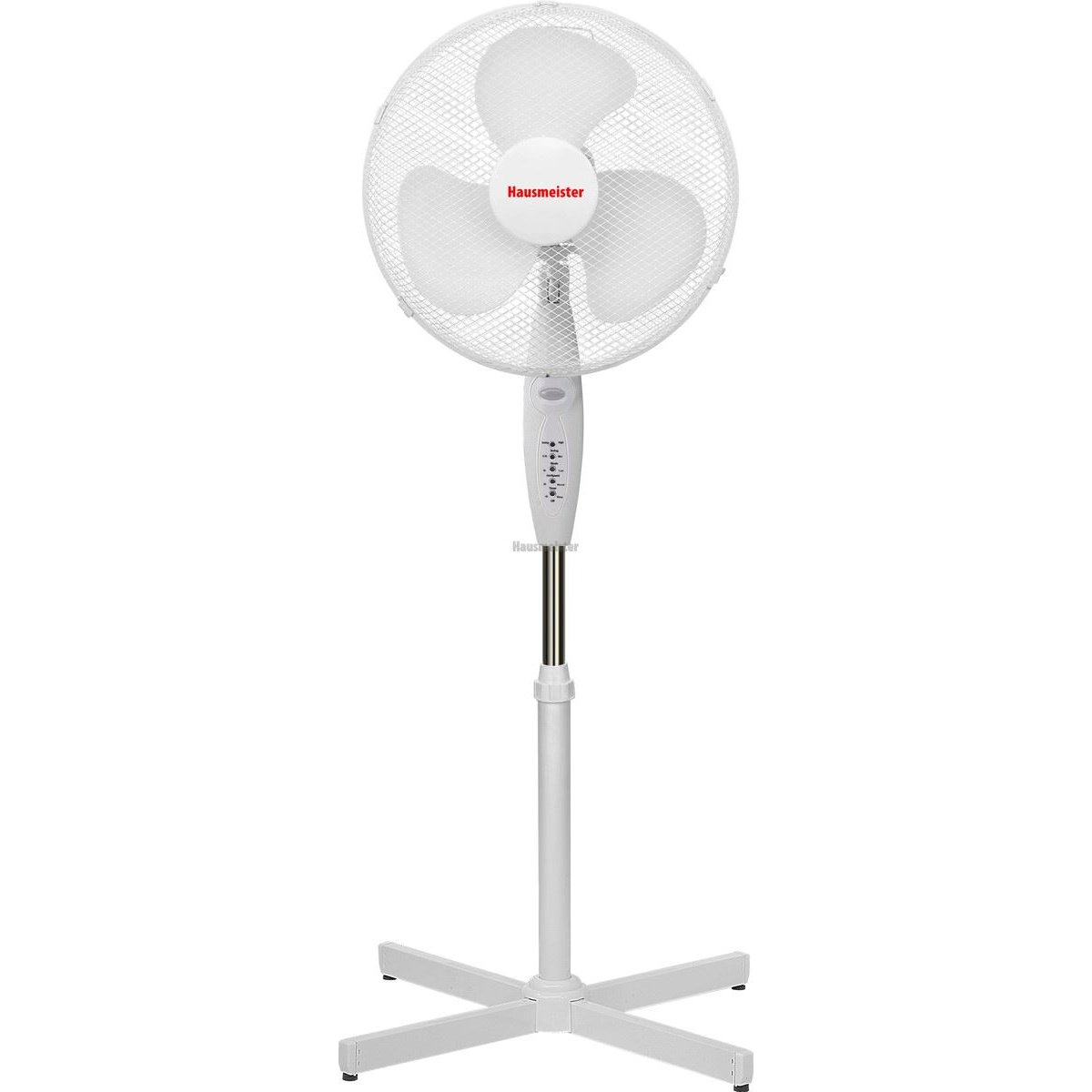 Ventilator cu picior, Hausmeister, HM8503 40cm, telecomanda, ventilator stand, Alb (HM8503)-0