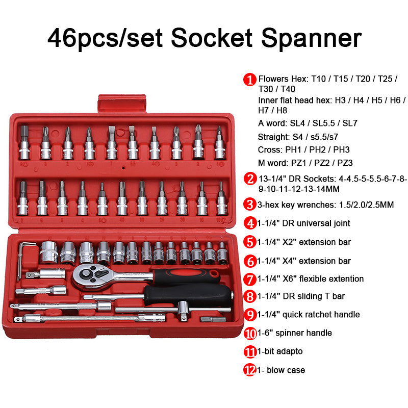 Auto Repair Kit Socket Wrench
