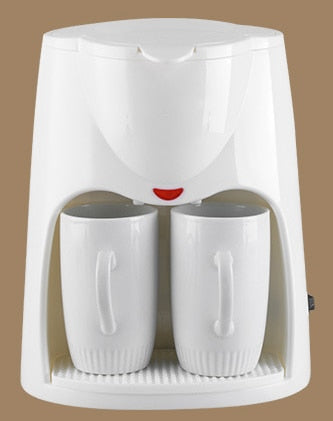 450W Household Electric Steam Drip Coffee Maker Automatic Dual Cup Coffee Machine Dual-use American Coffee Tea Machine 110V/220V-5