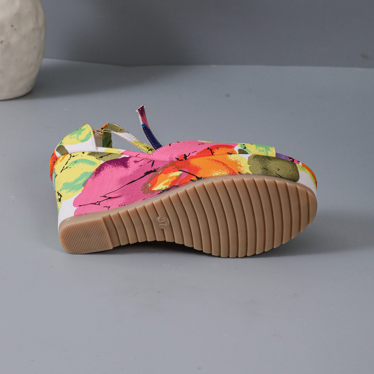 Women's Wedge Platform Peep-toe Waterproof Platform Casual All-match Multicolor Sandals Store Hive UNIjuntos