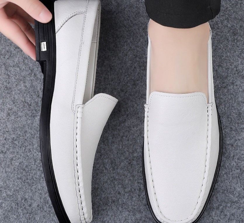 Fashion Multi-color Cowhide Casual Loafers Men Store Hive UNIjuntos