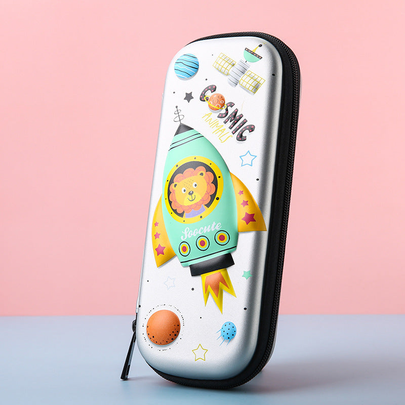 3D Cartoon Primary School Student Storage Pencil Bag