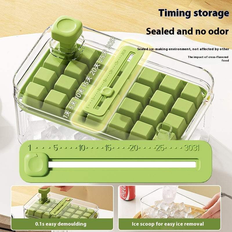 Multi-function One-click Press Ice Tray Household Quick-frozen Ice Cube Mold