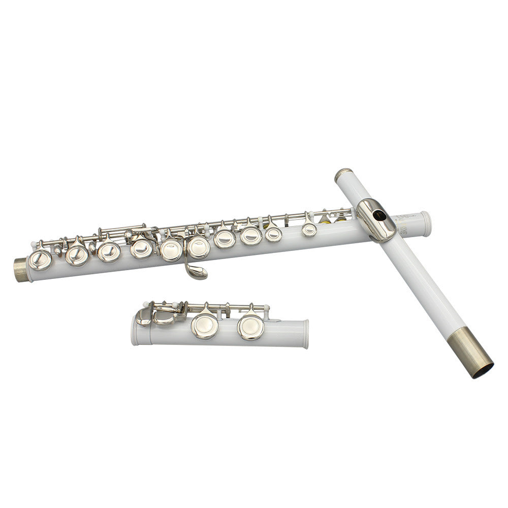 Flute 16 Holes Flute C Key White Copper Tube Body Leather Box Suitable For Beginners Grading Performance