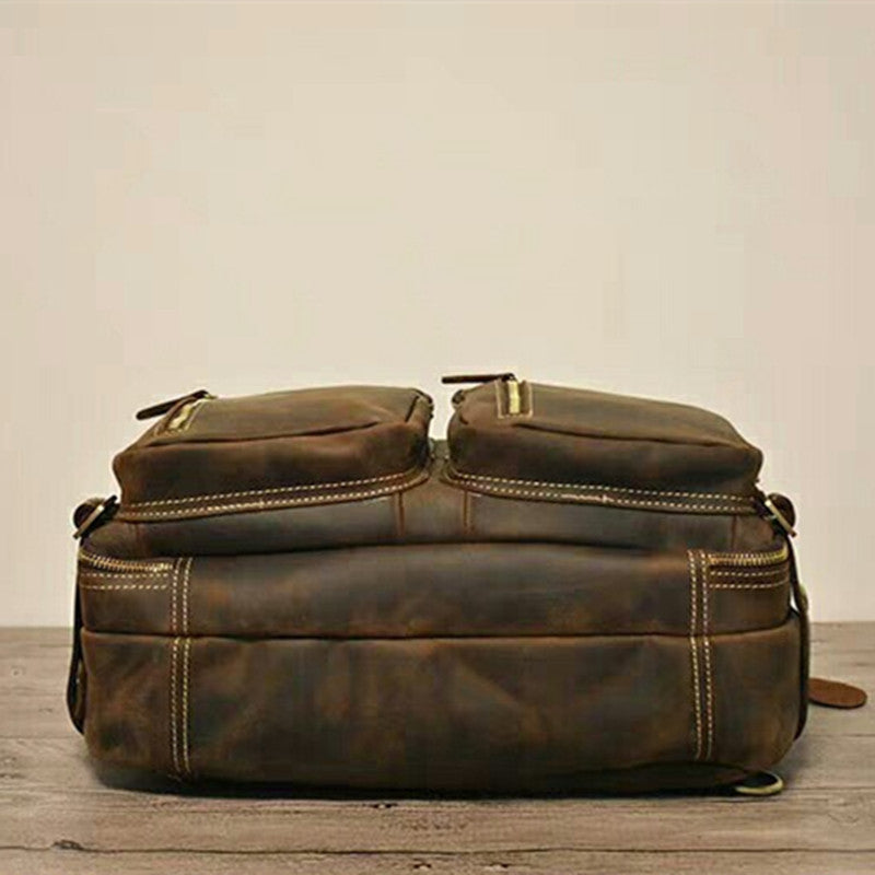 Men's Genuine Leather Hand-held One Shoulder Messenger Bag
