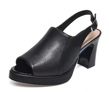 Talons hauts en cuir véritable à fond souple pour femmes Store Hive UNIjuntos