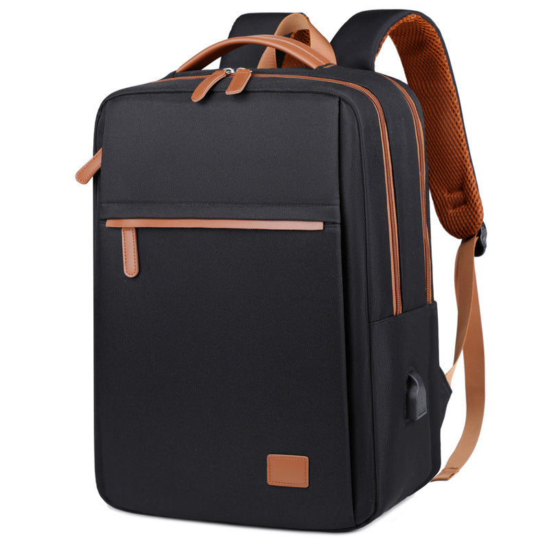 Large Capacity Solid Color Oxford Cloth Backpack