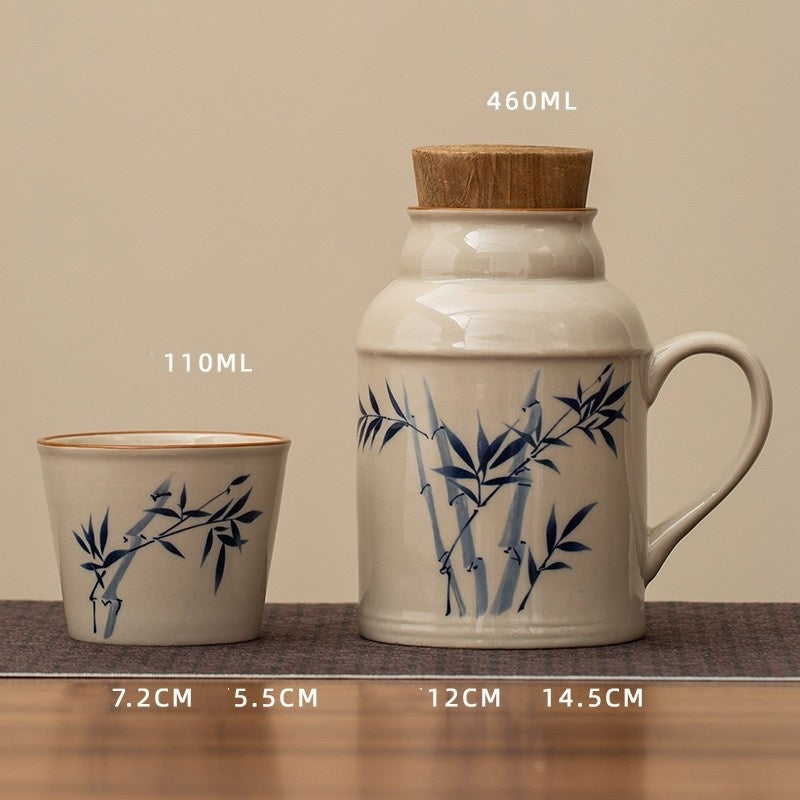 Small Insulation Pot Hotel With Cover Mug Set