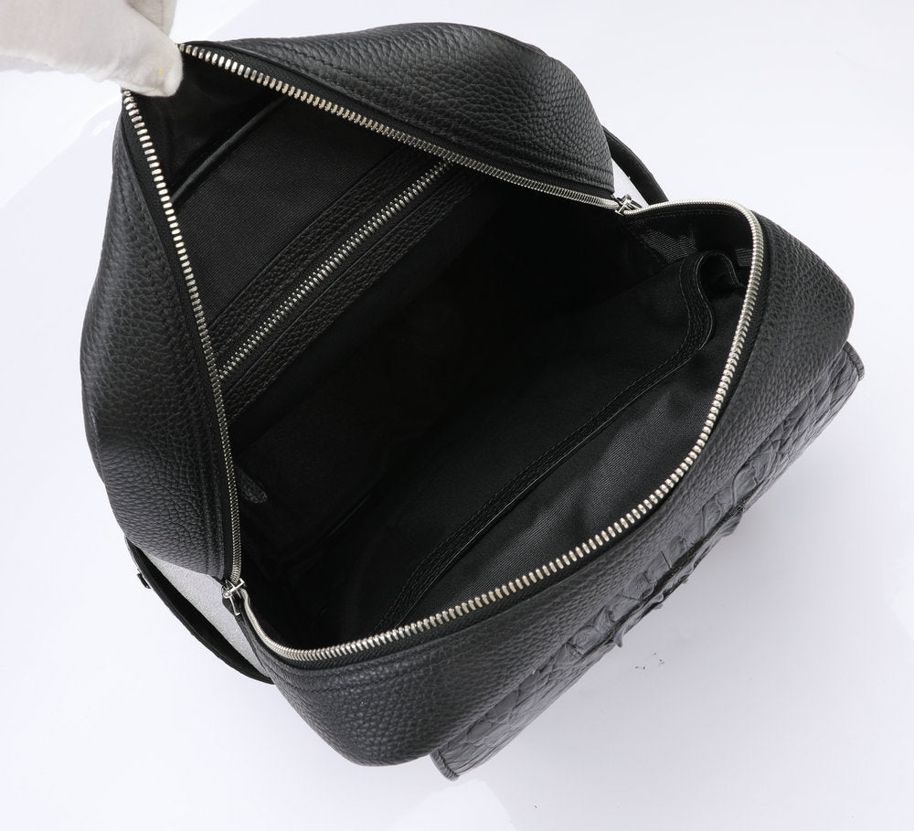 Crocodile Bone Leather Fabric Leisure Men's Real-leather Bag