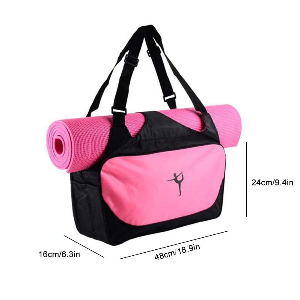 Yoga Mat Bag Tote Holder Waterproof Large Capacity Sport Carrying Gym Fitness Handbag