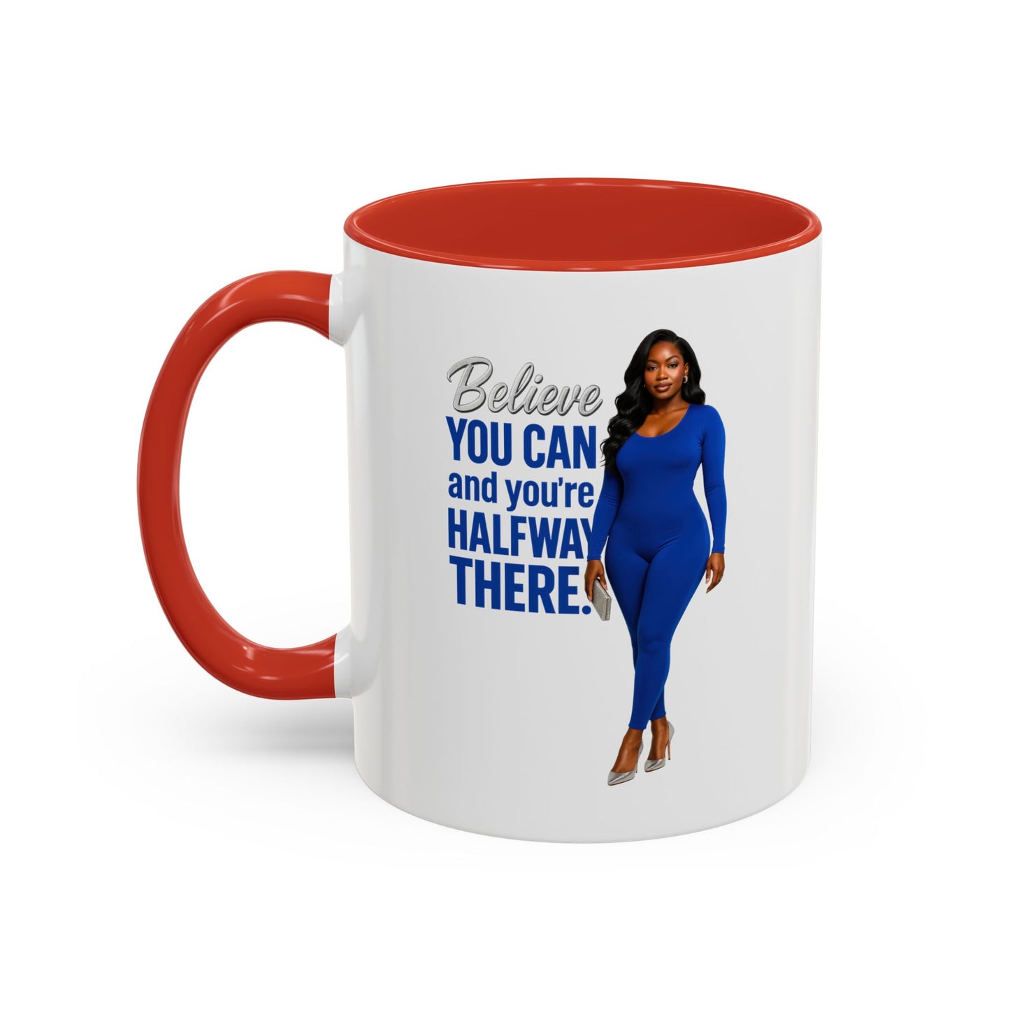 Motivational Coffee Mug, Believe You Can Inspirational Mug, Office Gift, Birthday Gift, Self-Empowerment Mug, Positive Vibes, Fun Quote Cup