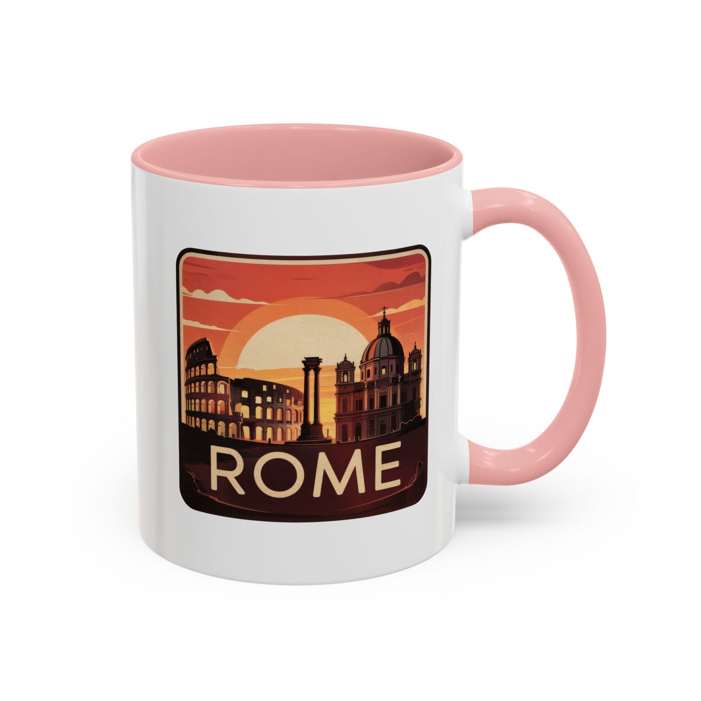 Rome Skyline Accent Coffee Mug, Travel Gift, Coffee Lovers, Home Decor, Unique Souvenir