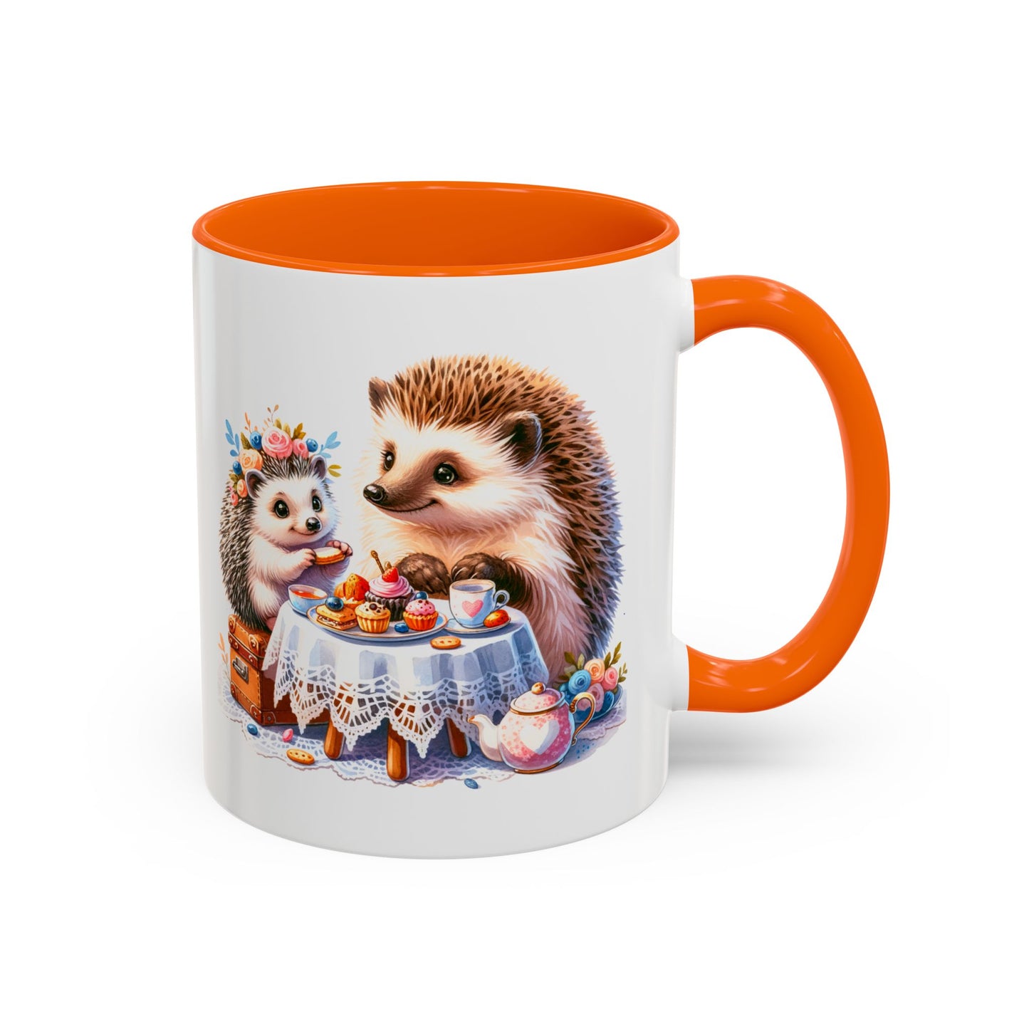 Adorable Hedgehog Accent Coffee Mug - Cute Animal Lover Gift, Nature Coffee Cup, Home & Kitchen Decor, Perfect for Friends & Family
