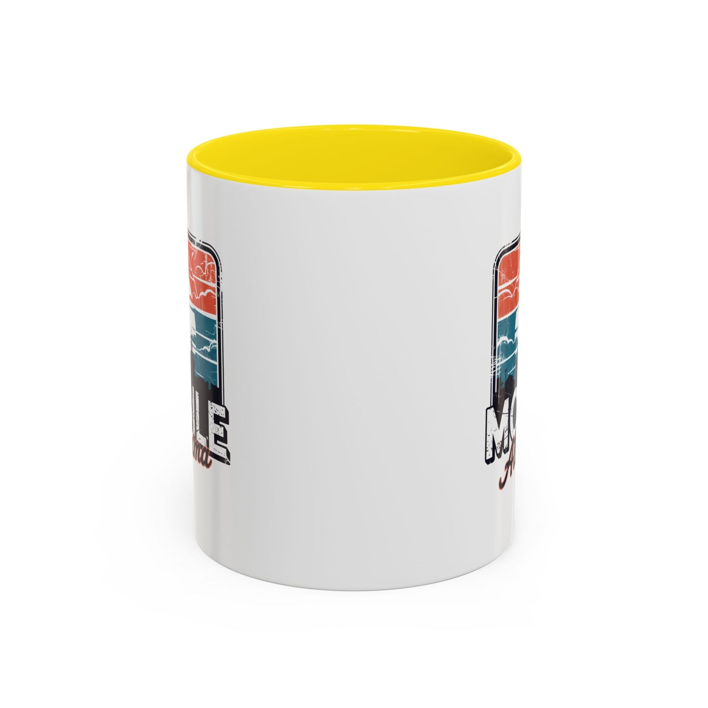 Mobile Alabama Sunset Accent Coffee Mug – Perfect Gift for Travelers, Coffee Lovers, Souvenir, Home Decor, Unique Mug