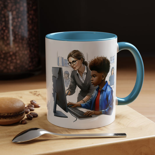 Empowering Desk Coffee Mug with Inspirational Design, Work Mug, Office Decor, Motivational Gift, Teacher Appreciation