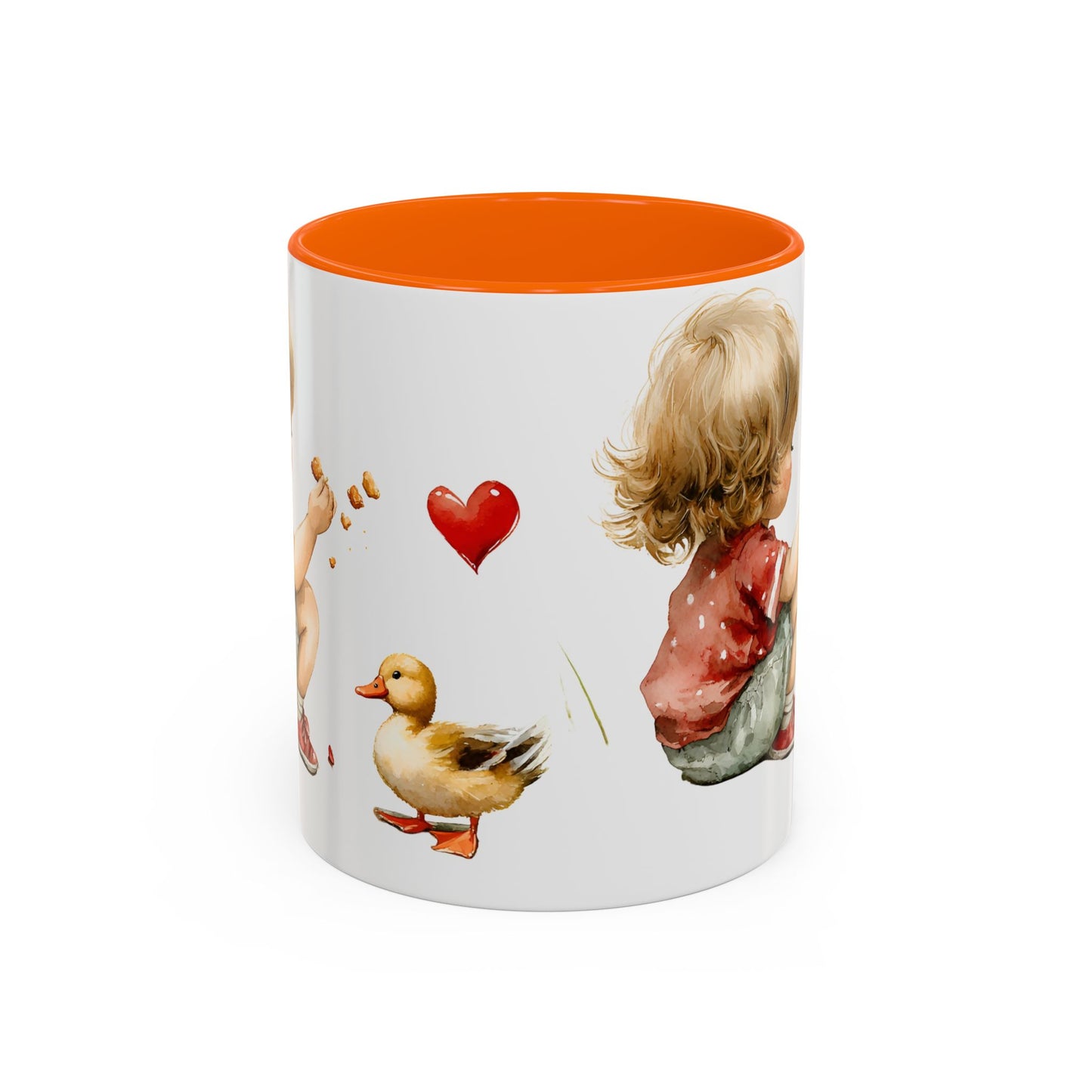Adorable Duck-Themed Coffee Mug for Kids, Cute Child & Duck Design, Perfect Gift for Birthdays, Baby Showers, Animal Lovers, Kitchen Decor