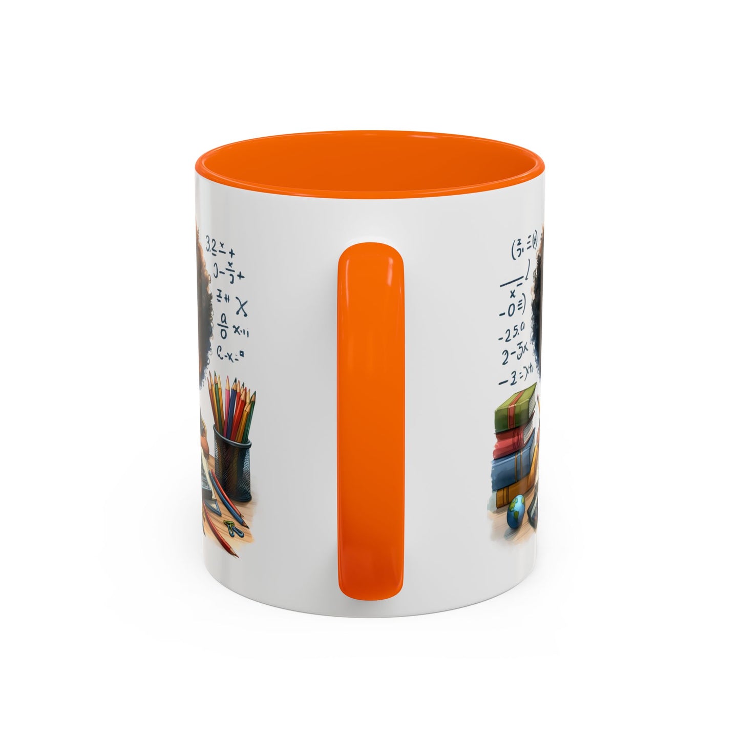 Cute Academic Accent Coffee Mug - Fun Mug for Students, Personalized Teacher Gift, Unique Gift for Scholars, Black Mug with Artwork